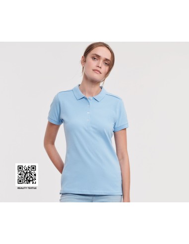 RUS-0R566F0-Ladies' Fitted Stretch Polo